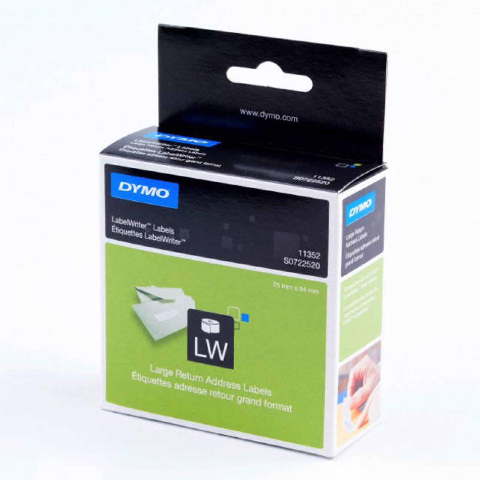 Original Dymo 11352 Large 54mm x 25mm Return Address Labels (S0722520)