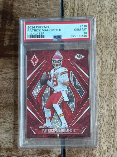 2024 PANINI PHOENIX PATRICK MAHOMES II #116 RED LAZER /199 -PSA 10 GEM MT -POP 6