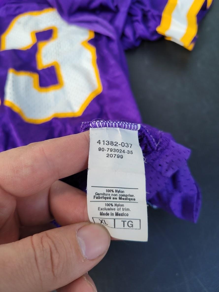 Vintage Minnesota Vikings Jersey Mens XL Purple NFL Football John