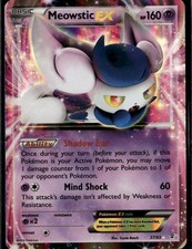 Meowstic EX Ultra Rare Generations 37/83 Psychic Holo Pokemon Card on eBay