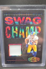 2023 Panini Plates & Patches - Swag Champ Cooper Kupp #SC-CK Blue /25 (MEM)