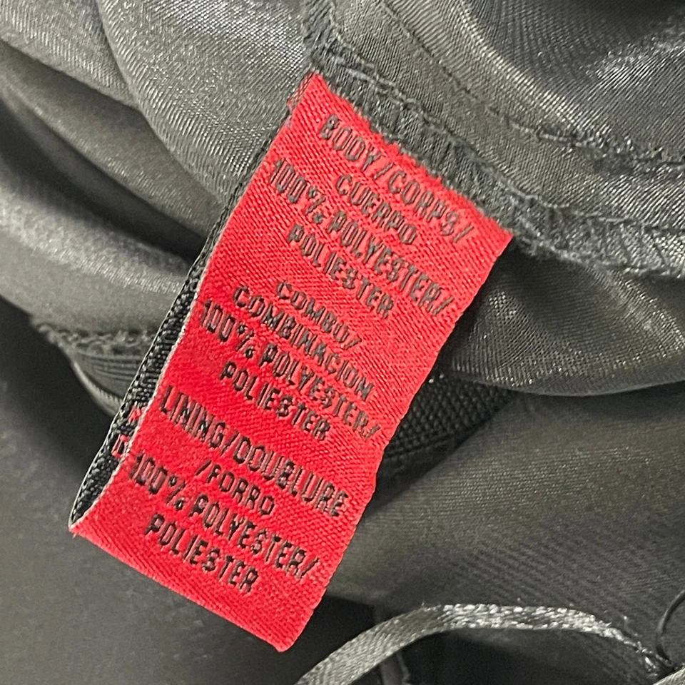 JS COLLECTIONS Pantalones Cintura Alta Talla 8 Negro Superpuesto Capas Pierna Ancha Capricho Foto 4 de 4