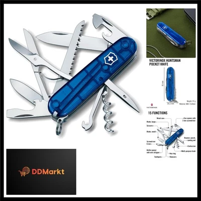 Schweizer Taschenmesser Huntsman, Multitool, Swiss Army Knife mit 15 Funktion...