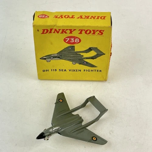 Vintage Boxed Dinky No. 738 DH 110 Sea Vixen Fighter