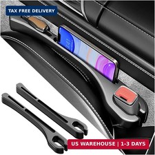 2PCS Car Seat Gap Filler Organizer with Phone Holder, Upgrade Version Car Seat