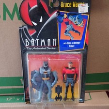 Kenner Batman The Animated Series Bruce Wayne Batman Action Figure Snap-on Armor