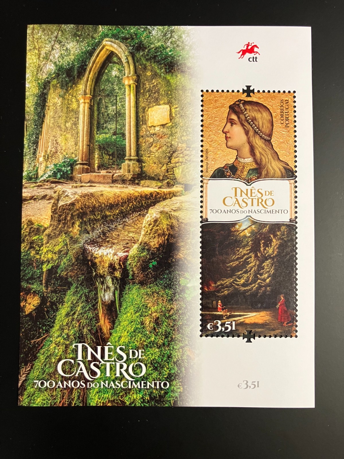 Portugal 2025 - 700 Years Inês de Castro Birth stamps S/S MNH