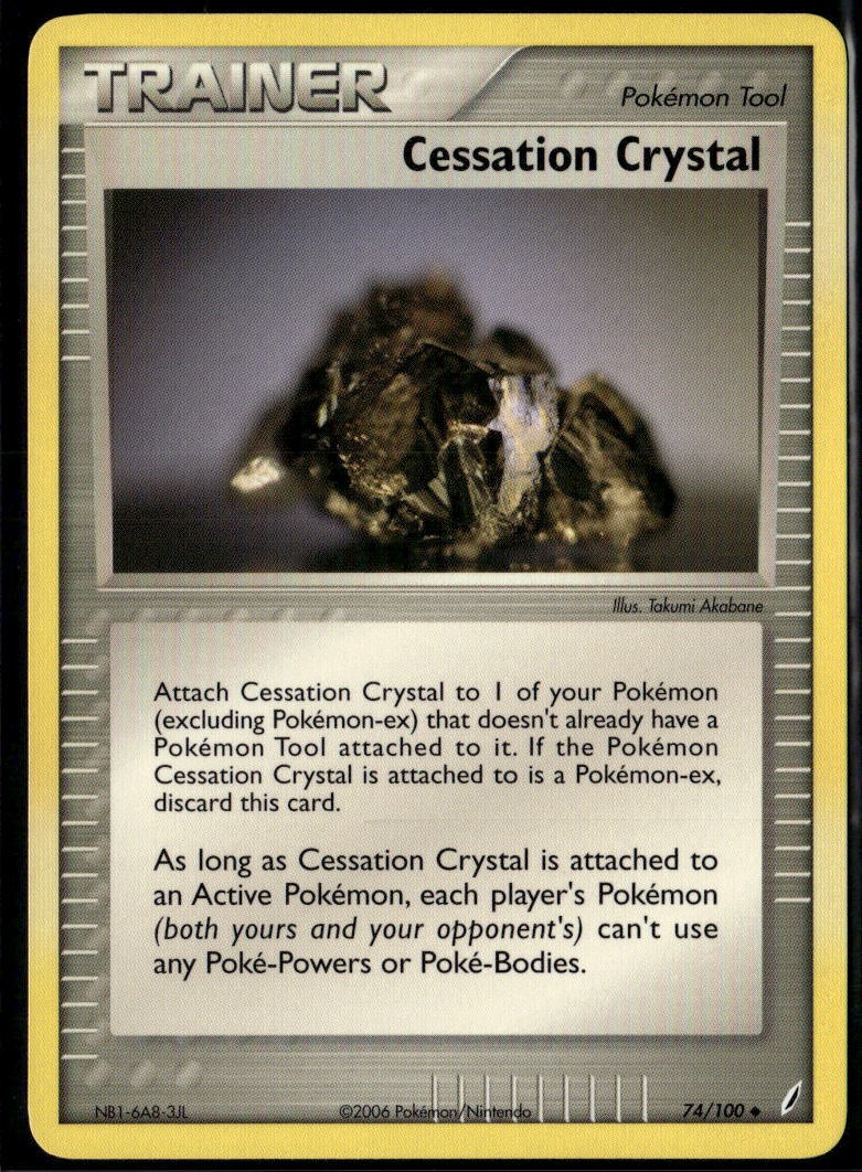 Cessation Crystal 74/100 Uncommon Crystal Guardians NM Pokemon Card