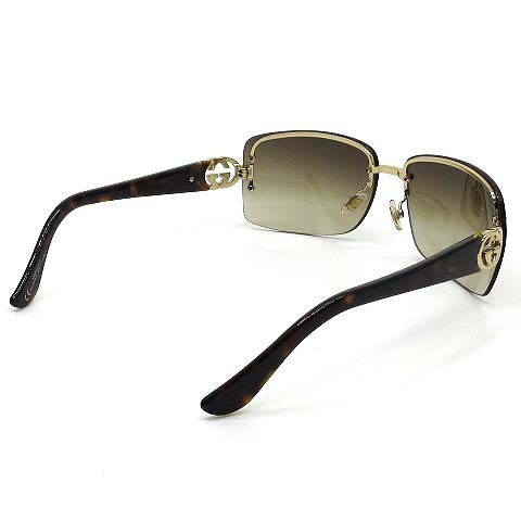 GUCCI Interlocking G Sunglasses GG2804 F S Gold Brown Men Women thumbnail 2