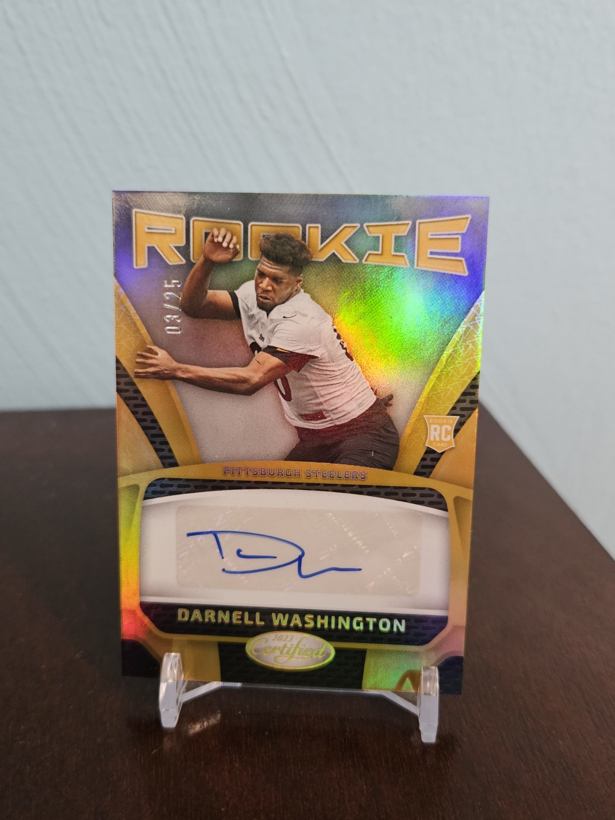Darnell Washington Panini Certified Rookie Signatures #RS31 Base