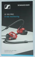 Sennheiser IE 100 PRO - In-Ear Pro Monitors Wired RED – New Sealed  - Ships Fast