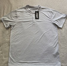 PRINCE Men's Tapered Collar Polo light Gray Size Small NWT MSRP 45