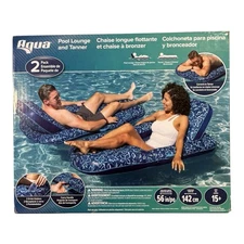 Aqua - Pool Lounge and Tanner (2 Pack, 56 in) - Inflatable Floats