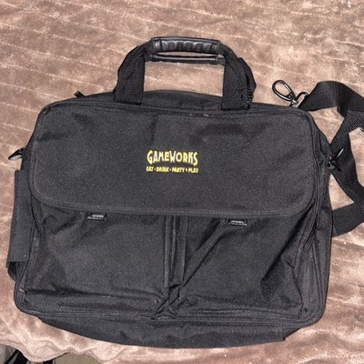 Rare Game Works Padded Messenger Bag Laptop Bag, Briefcase Eat Drink Party Play