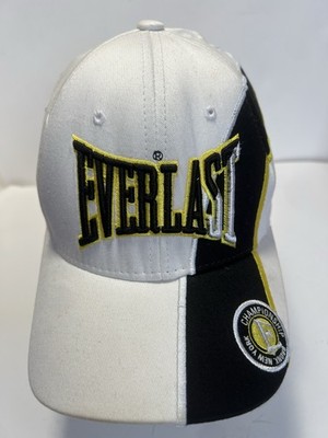 Everlast Rhinox Baseball Championship Cap Hat White W/t Black Panel Embroidered