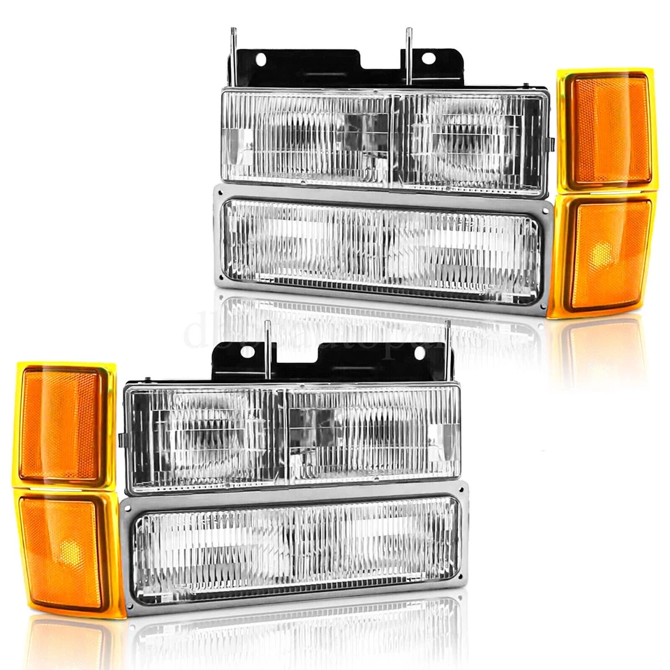 Grille and Headlight Kit For 1994-1996 Chevrolet C1500 Suburban K1500 Suburban - Image 2 of 4