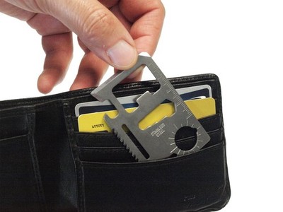 Weekend Warrior 12 in 1 Wallet Multi Tool Credit Card Size Pocket Bottle Open...