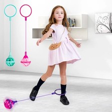 Ankle Skip Ball for Kids & Adult, Foldable Fitness Sports Outdoor Skipping Toys