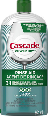 Cascade Platinum Power Dry Rinse Aid, 30.5 fl oz, Spot-Free Shine