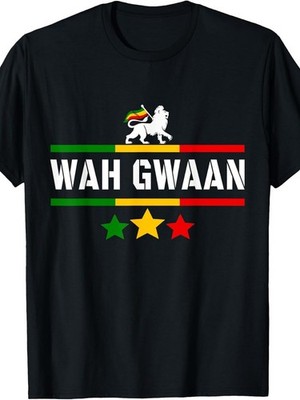 Wah Gwaan Jamaica Rastafari Roots Jamaican Rasta Reggae T-Shirt  Same Style fo