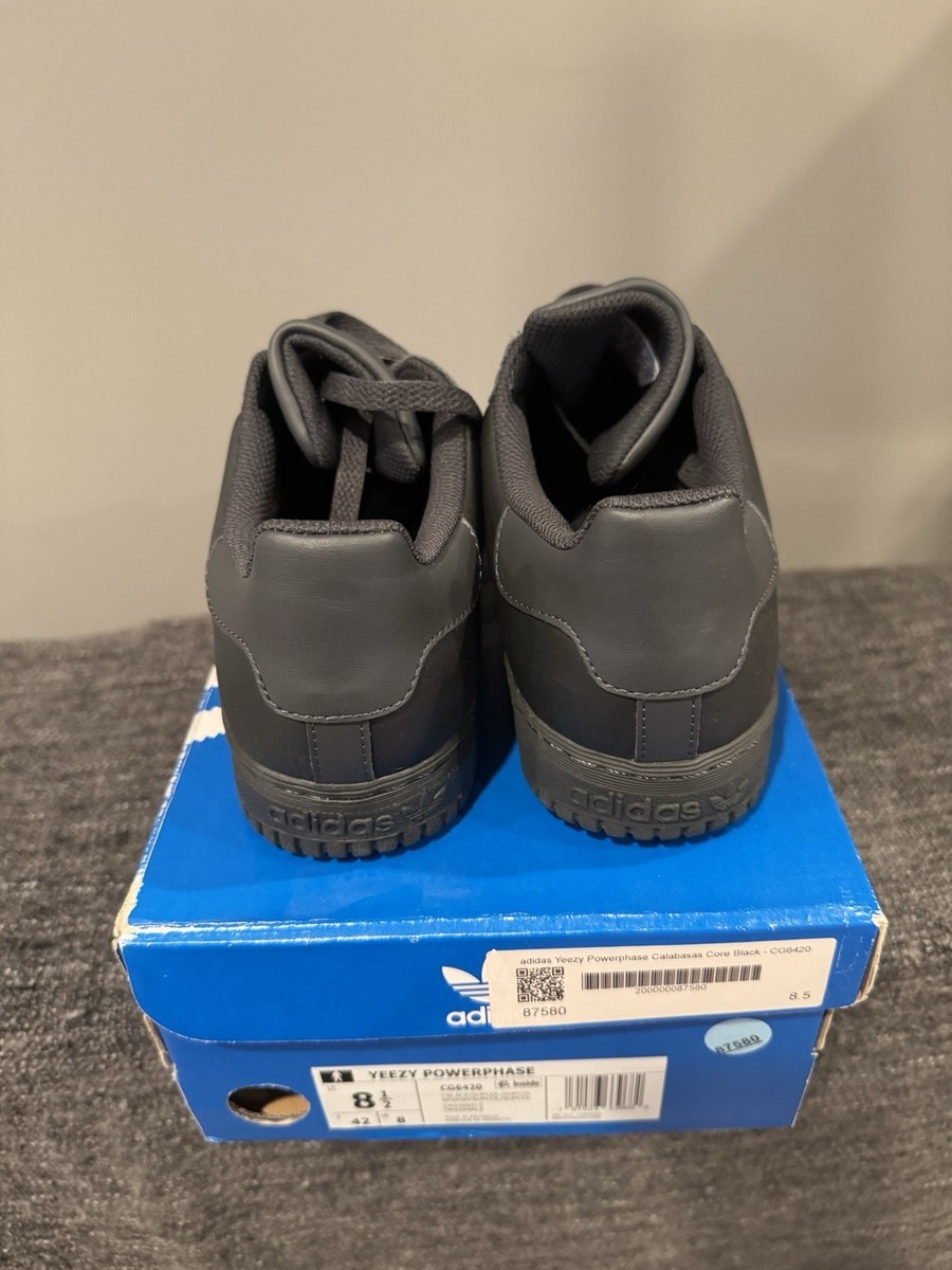 Size 8.5 - adidas Yeezy Powerphase Calabasas Core Black for