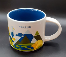 Starbucks You Are Here Collection Mug  Poland 14fl Oz Charity Sale