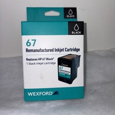 WEXFORD Inkjet Cartridge, Replaces HP 67, Black - 1 Ink Cartridge