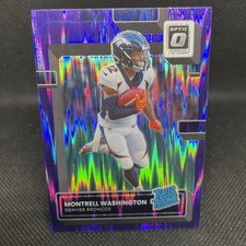 2022 Panini Donruss Optic - Rated Rookie Montrell Washington #295 Purple...