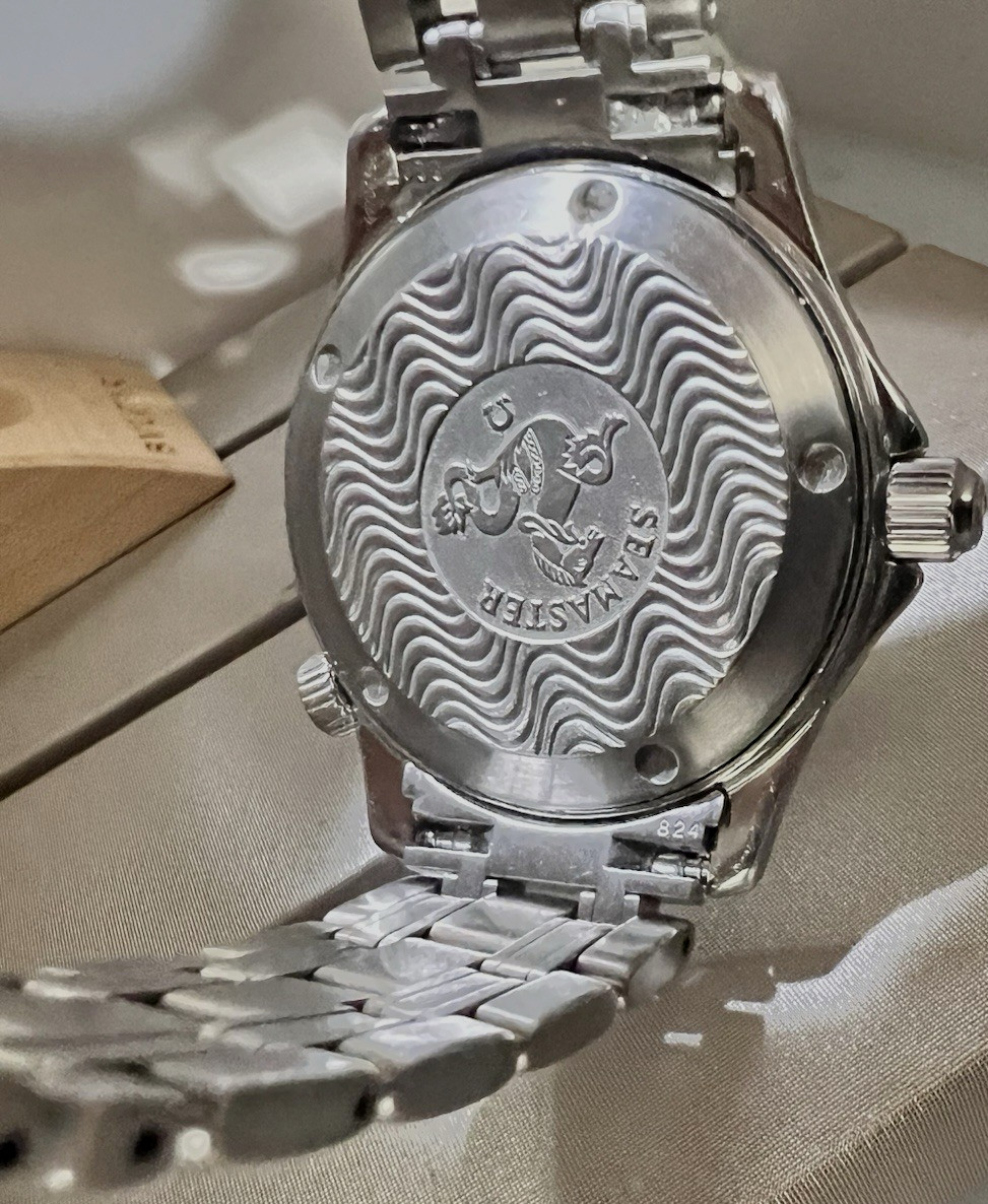 Omega Watch Automatic Seamaster 1502/824 Blue Dial Midsize Bond Stainless Steel image 8