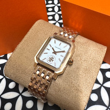 NEW TORY BURCH Robinson Rose Gold Stainless Steel Strap Watch TBW1502