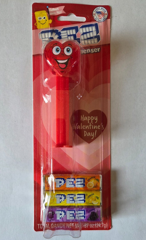 PEZ Candy Dispenser: Valentine's Happy Crystal Heart