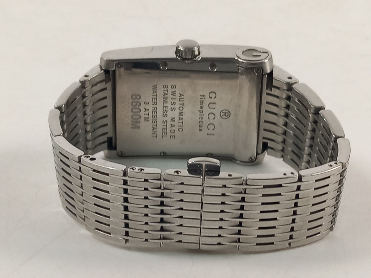 Gucci 8600M Automatic Men's Rectangular Stainless… - image 23