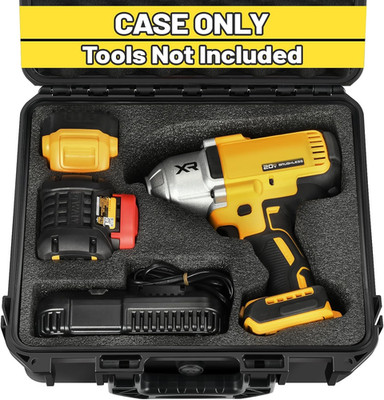 Case for Dewalt Impact and Torque Wrench - Waterproof Hard Tool Box for Dewalt S