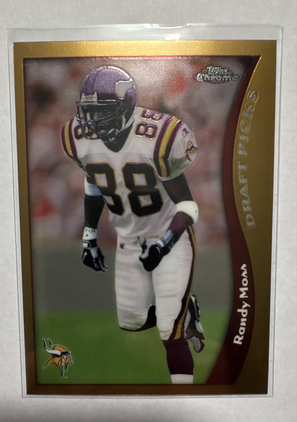 1998 Topps Chrome - Draft Picks Randy Moss #35 (RC)🔥