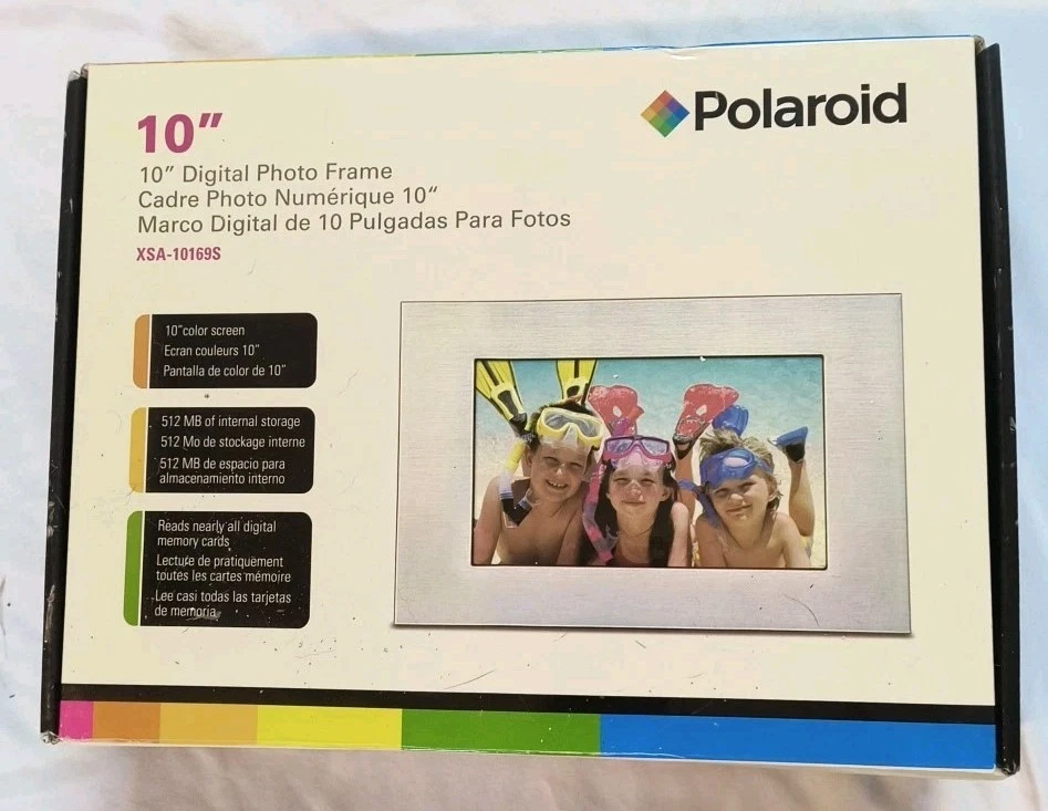 Polaroid 10" Digital Photo Frame XSA-10169S New LCD Memory Card ReaderBrand New - Image 3 of 4