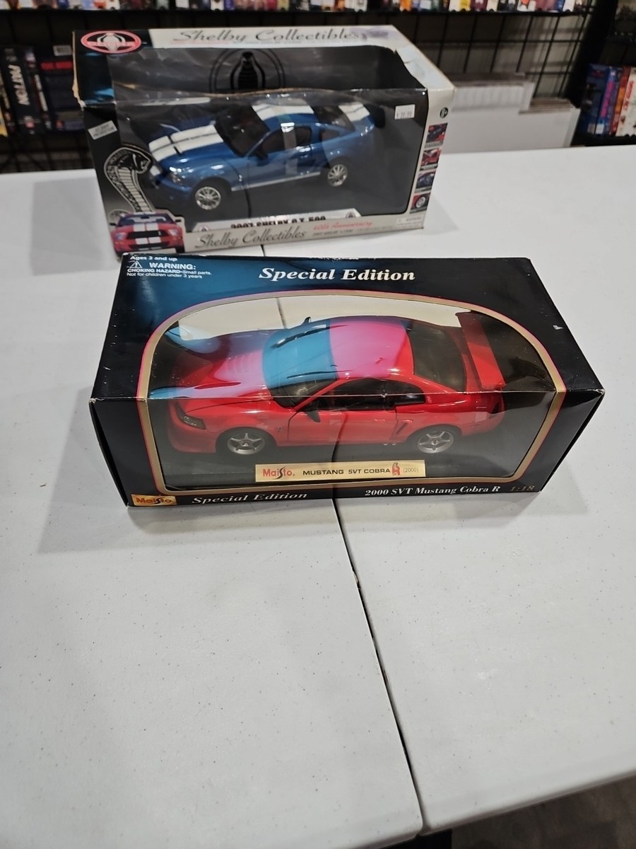 ミニカー Maisto MUSTANG SVT COBRA R (2000) 1/18 1:18 SCALE MAISTO 2000 FORD MUSTANG SVT COBRA R BLUE DIECAST MODEL