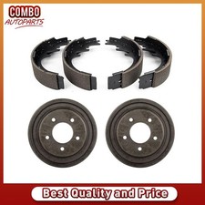 Rear Brake Drums Brake Shoes Fits 1997-2000 Ford F-150