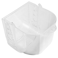 Bird Bath For Cage Transparent Parrot Shower Tub With Drawer And Secure Design