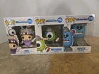 Monsters Inc. - Funko Pop Lot Of - Disney Pixar - Boo, Mike Wazowski, Sulley