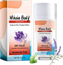 Lavender Natural Deodorant - Aluminum Free Stick for Whole Body, 72 Hour Odor C