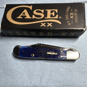 Case XX Blue Bone Rogers Corn Cob Jig CopperLock 61749L SS Clip Point Lockback