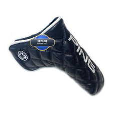 Ping Universal Quilted Premium Leather Black Putter Headcover Magnet Closure