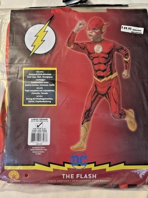 Kids Boys - Rubies DC The Flash Halloween Costume Size Large 12-14