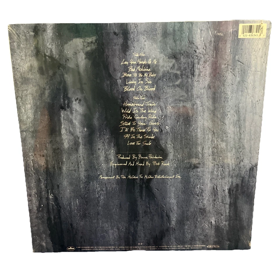 BON JOVI 1988 "NEW JERSEY" NEW/STILL-SEALED ORGNL VINTAGE US REC CLUB ISSUE LP - Image 3 of 3