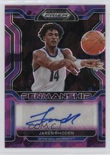 2022 Prizm Draft Picks College Penmanship Purple Ice 33/99 Jared Rhoden Auto 0c2