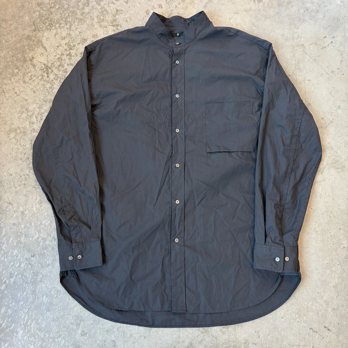 Bluesville Uniqlo Black Button Up UNIQLO Black Button-Down Shirt Dress