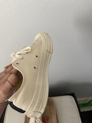 COMME DES GARCONS PLAYConverse Large Emblem Low Top Canvas Sneakers