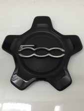 2016-2023 Fiat 500X OEM Wheel Rim Center Cap Logo Black Hub Cap Used