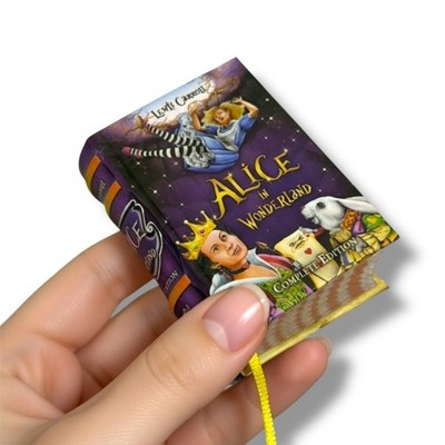 new Alice in Wonderland complete Edition mini book 2.65'' high hardcover 438 pgs