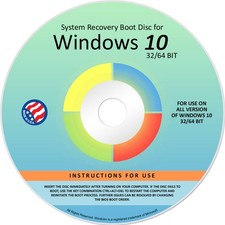 Reinstall DVD for Windows 10 All Versions 32/64 Bit. Recover, Restore